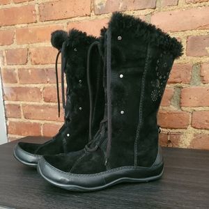 The North Face Abby III suede insulated boots size 8